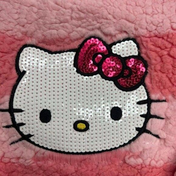 Sanrio Hello Kitty Striped Sweater – Girls Size 7 Pullover Top - Picture 2 of 4